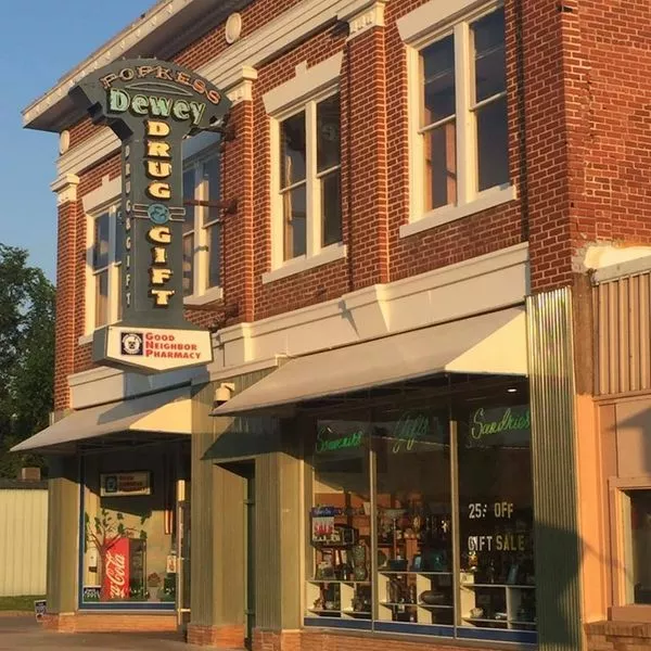 Pharmacy building in Dewey, OK